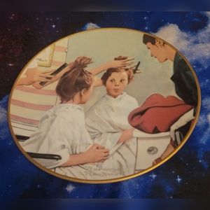 Norman Rockwell Vintage A New Look Plate